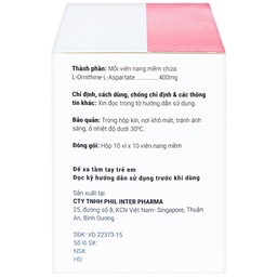 Thuốc Batonat 400mg Phil điều trị bệnh viêm gan cấp tính, viêm gan mạn tính (10 vỉ x 10 viên)