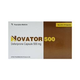 Thuốc Novator 500 Atra điều trị thiếu máu (5 vỉ x 10 viên)