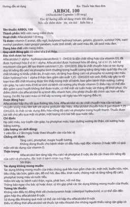 Thuốc Arbol-100 Olive Healthcare dùng trong hạ canxi máu, suy tuyến cận giáp (3 vỉ x 10 viên)