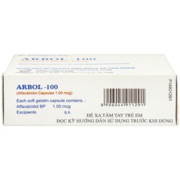 Thuốc Arbol-100 Olive Healthcare dùng trong hạ canxi máu, suy tuyến cận giáp (3 vỉ x 10 viên)