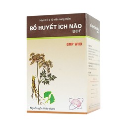 Thuốc Bổ Huyết Ích Não Bidiphar điều trị giảm trị nhớ, kém tập trung, thiểu năng tuần hoàn não (6 vỉ x 10 viên)