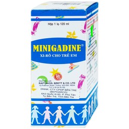 Siro cho trẻ em Minigadine Raptakos Brett phòng ngừa thiếu vi chất, biếng ăn (120ml) 