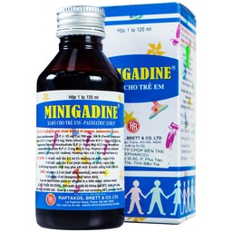 Siro cho trẻ em Minigadine Raptakos Brett phòng ngừa thiếu vi chất, biếng ăn (120ml) 