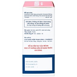 Thuốc bột pha hỗn dịch uống Vigentin 500mg/62,5mg Pharbaco điều trị các chứng nhiễm khuẩn (12 gói x 2g)