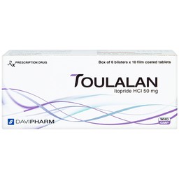 Thuốc Toulalan Davipharm điều trị triệu chứng về dạ dày (6 vỉ x 10 viên)