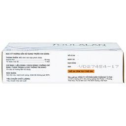Thuốc Toulalan Davipharm điều trị triệu chứng về dạ dày (6 vỉ x 10 viên)