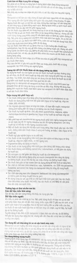 Thuốc Egilok 50mg Egis Pharma điều trị tăng huyết áp, đau thắt ngực (60 viên)