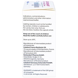 Thuốc Duodart 0.5mg/0.4mg GSK điều trị bệnh phì đại lành tính tuyến tiền liệt (30 viên)