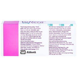 Thuốc Valiera 2mg Abbott điều trị chứng rối loạn vận mạch (1 vỉ x 30 viên)