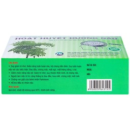 Thuốc Hoạt Huyết Dưỡng Não Phúc Vinh điều trị suy giảm trí nhớ, thiểu năng tuần hoàn não (5 vỉ x 20 viên)