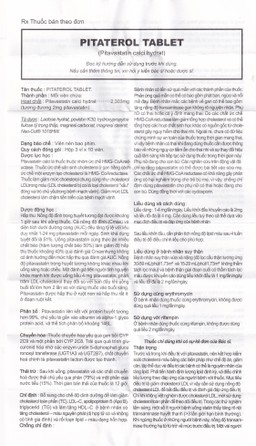 Thuốc Pitaterol Tablet 2mg Medical Korea giảm cholesterol toàn phần (3 vỉ x 10 viên)