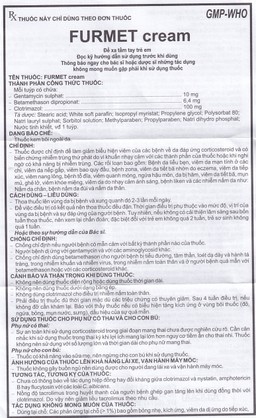 Thuốc bôi Furmet Cream Medisun hỗ trợ điều trị nhiễm trùng da (10g)