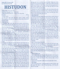 Thuốc Histudon Hataphar điều trị chứng chóng mặt, đột quỵ do thiếu máu (60ml)