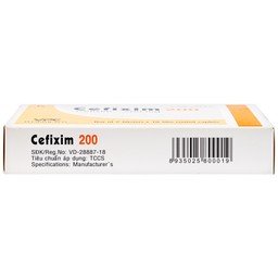 Thuốc Cefixim 200mg Pharimexco điều trị nhiễm khuẩn (2 vỉ x 10 viên)