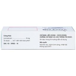 Thuốc Vocfor 8mg Medisun điều trị đau sau phẫu thuật (3 vỉ x 10 viên)