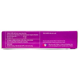 Thuốc Esomeprazol 40-HV điều trị trào ngược dạ dày, thực quản (3 vỉ x 10 viên)