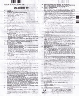 Thuốc Stadpizide 50 Stella điều trị triệu chứng ngắn ngày lo âu, tâm thần phân liệt (5 vỉ x 10 viên) 