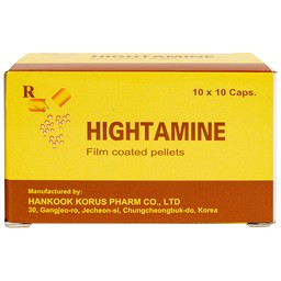 Thuốc Hightamine Hankook bổ sung dinh dưỡng, duy trì thể lực (10 vỉ x 10 viên)
