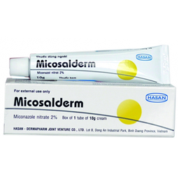 Kem bôi da Micosalderm 2% Hasan điều trị các bệnh da liễu do nhiễm nấm (10g)