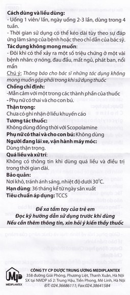 Thuốc Duckeys Mediplantex hỗ trợ điều trị triệu chứng bệnh azheimer (1 vỉ x 14 viên)
