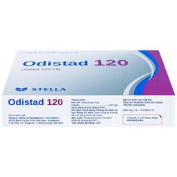 Thuốc Odistad 120 Stella điều trị béo phì và phòng ngừa tăng cân trở lại ở người lớn (2 vỉ x 21 viên)