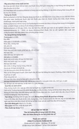 Viên nén Mecabamol 750mg Hà Tây điều trị các bệnh lý cơ xương cấp tính (6 vỉ x 10 viên)