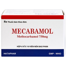 Viên nén Mecabamol 750mg Hà Tây điều trị các bệnh lý cơ xương cấp tính (6 vỉ x 10 viên)