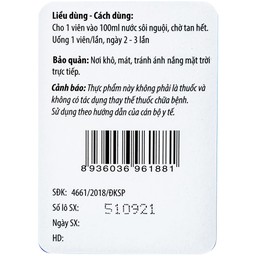 Viên sủi Oresol Pluz Hadiphar giúp bù chất điện giải (10 viên)