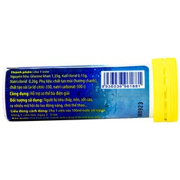 Viên sủi Oresol Pluz Hadiphar giúp bù chất điện giải (10 viên)