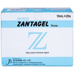 Hỗn dịch Zantagel Susp JS Pharm điều trị đau cấp tính và mãn tính, viêm dạ dày (20 gói x 10ml)