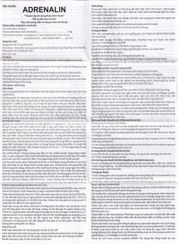 Dung dịch tiêm Adrenalin 1mg/1ml hồi sức tim phổi, cấp cứu choáng phản vệ (5 vỉ x 10 ống)