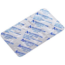 Thuốc Amlodipin 5mg Vidipha điều trị tăng huyết áp, đau thắt ngực (3 vỉ x 10 viên)