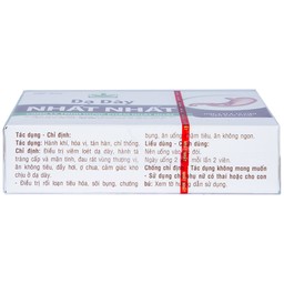 Thuốc Dạ Dày Nhất Nhất điều trị viêm loét dạ dày, hành tá tràng cấp và mãn tính (2 vỉ x 10 viên)