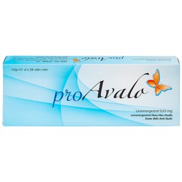 Thuốc proAvalo 0.03mg Babiophar tránh thai hằng ngày (1 vỉ x 28 viên)