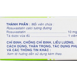 Thuốc Rosuvastatin Savi 10 điều trị tăng cholesterol máu nguyên phát (3 vỉ x 10 viên)