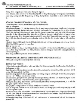 Thuốc Boncium Gracure phòng và điều trị thiếu Canxi và Vitamin D3 (3 vỉ x 10 viên)