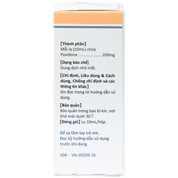 Thuốc nhỏ mắt Hanvidon 10ml Hanlim dùng trong khô mắt, mang kính sát tròng cứng