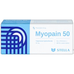 Thuốc Myopain 50 Stella điều trị chứng co cứng cơ sau đột quỵ (5 vỉ x 10 viên)