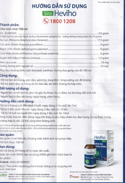 Viên uống giảm ho long đờm Heviho Thái Minh (100ml)