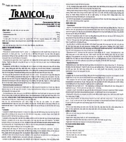 Thuốc Travicol Flu TV.Pharm giảm nhanh các triệu chứng do cảm cúm (10 vỉ x 10 viên)