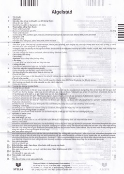 Hỗn dịch uống Algelstad 12.38g Stella điều trị viêm thực quản, viêm dạ dày (20 gói x 20 g)