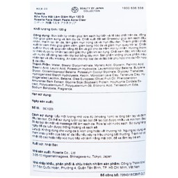 Sữa rửa mặt Rosette Acne Clear bùn biển giúp giảm mụn (120g)