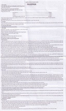 Viên nén Pasepan Hataphar hạ sốt, giảm đau, điều trị cảm lạnh, cảm cúm, nhức đầu (50 vỉ x 10 viên)