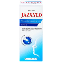 Thuốc nhỏ mũi Jazxylo Gia Nguyễn giảm ngạt mũi, sổ mũi, sung huyết (10ml)