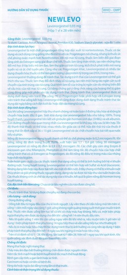 Thuốc tránh thai hằng ngày Newlevo Babiophar (1 vỉ x 28 viên)