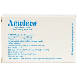 Thuốc tránh thai hằng ngày Newlevo Babiophar (1 vỉ x 28 viên)