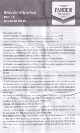 Thuốc nhỏ mắt Pandex DK Pharma điều trị viêm mắt (5ml)