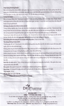 Thuốc nhỏ mắt Pandex DK Pharma điều trị viêm mắt (5ml)