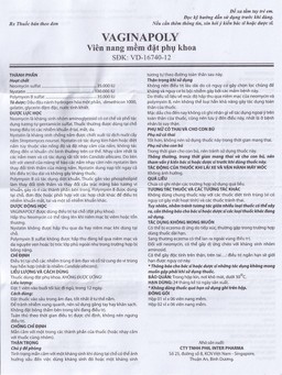 Viên đặt phụ khoa Vaginapoly Phil Inter điều trị nhiễm trùng ở âm đạo (2 vỉ x 6 viên)