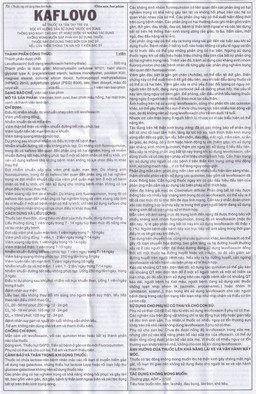 Thuốc Kaflovo 500 Khapharco điều trị nhiễm khuẩn do vi khuẩn, viêm phổi, nhiễm khuẩn da (10 vỉ x 5 viên)